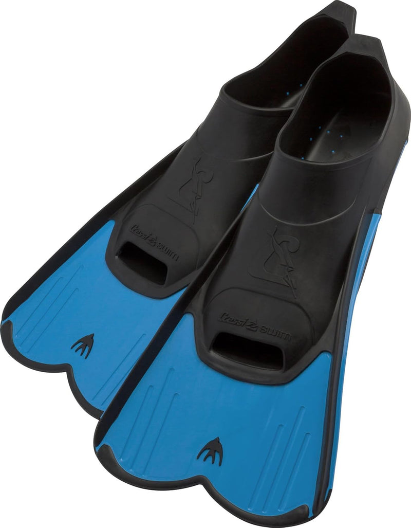 Cressi Light Fins-Kurze Flossen Zum Schnorcheln Schwimmen, Wassertraining, Verfügbar für 33/34 Blau/