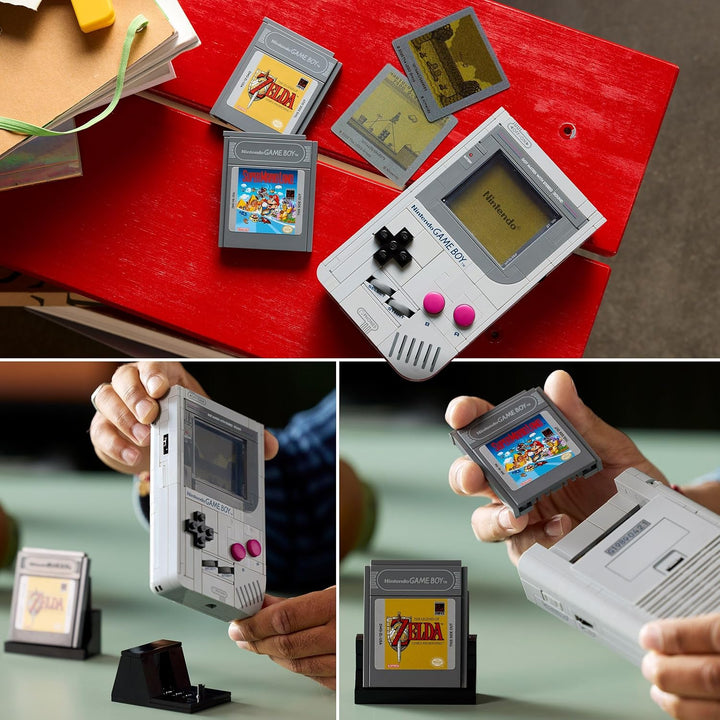 LEGO Super Mario Game Boy - Spielzeug für Erwachsene - Nintendo Deko mit 2 Modulen inkl. Zelda & ein