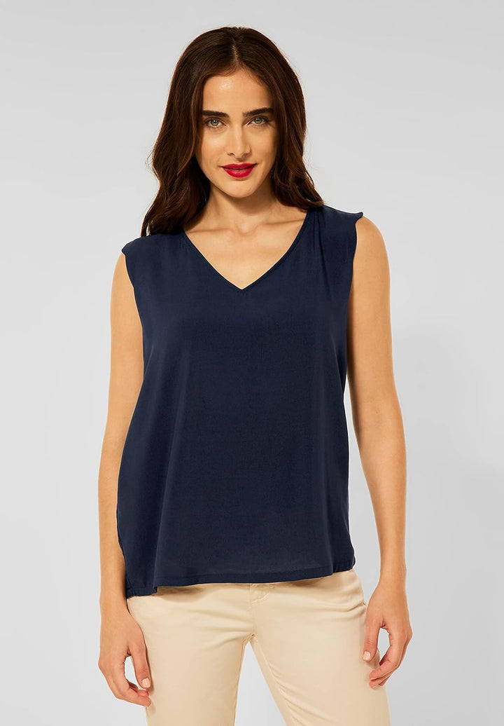 Street One Damen A343328 Blusentop, Grand Blue, 38