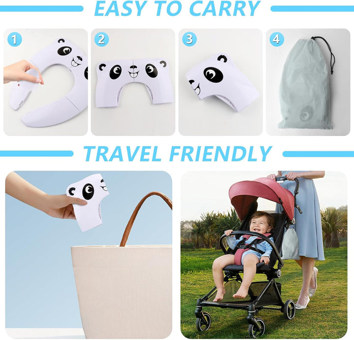 Faltbarer Baby-Toilettensitz, Toilettenadapter für Kinder Toilettensitzbezug, Toilettensitz WC Sitzb