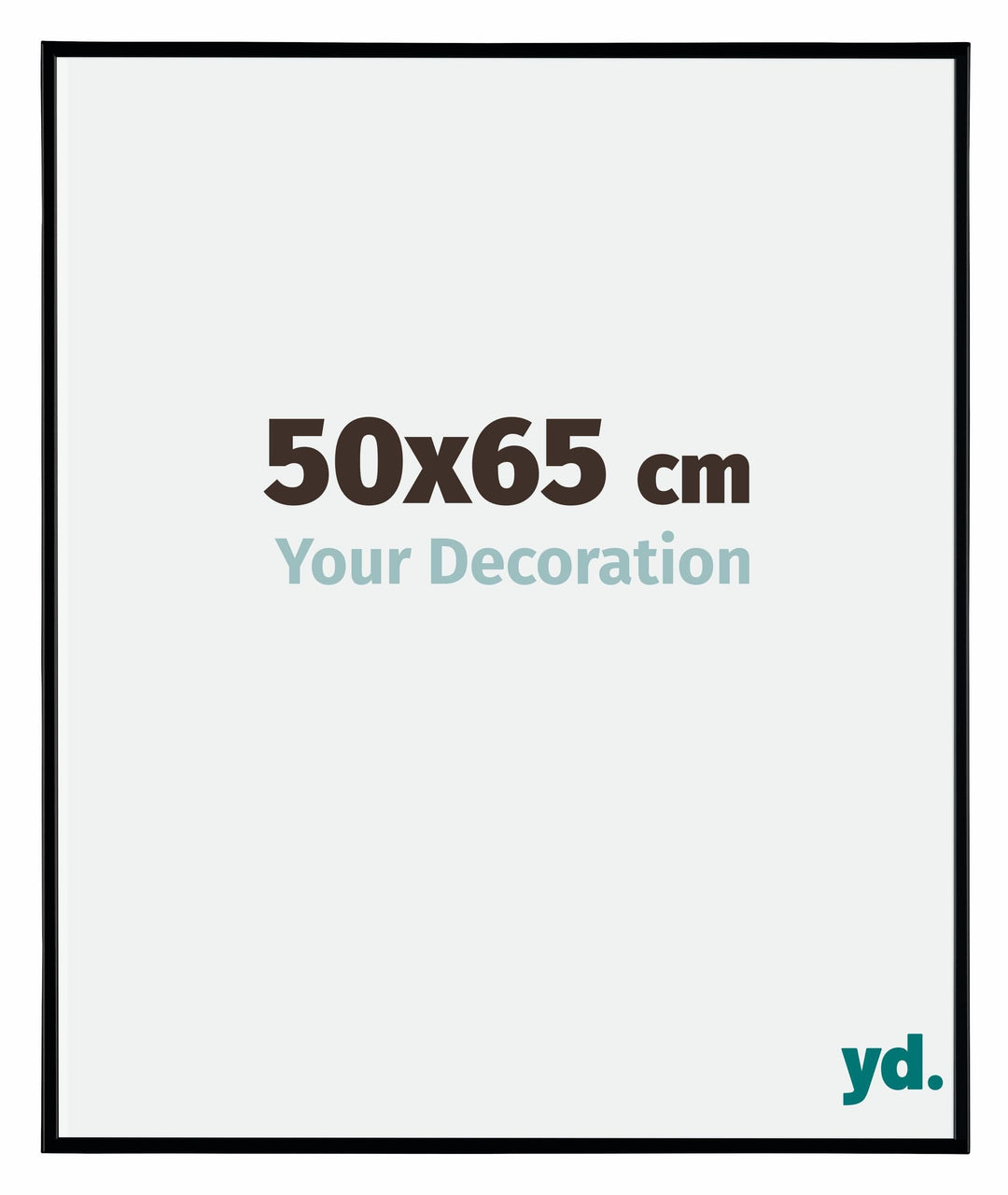 yd. Your Decoration - Bilderrahmen 50x65 cm - Bilderrahmen aus Kunststoff mit Acrylglas - Antireflex