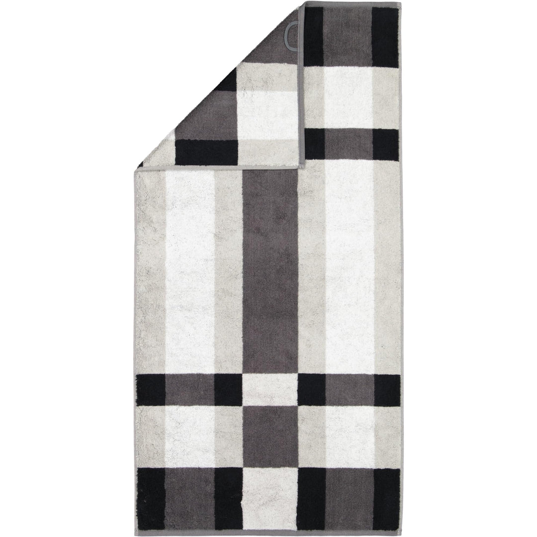 CAWÖ Home Handtücher Delight Karo 6219 Platin - 77 Duschtuch 70x140 cm, Duschtuch 70x140 cm