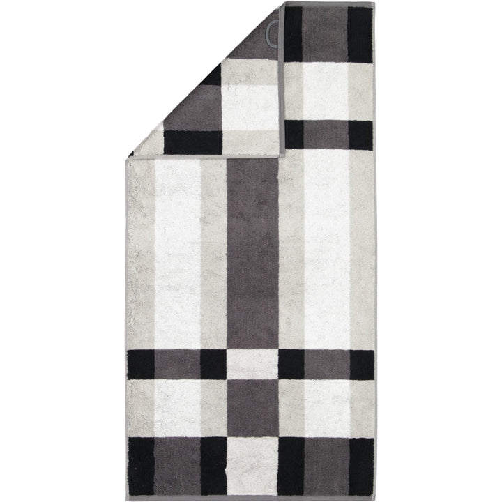 CAWÖ Home Handtücher Delight Karo 6219 Platin - 77 Duschtuch 70x140 cm, Duschtuch 70x140 cm