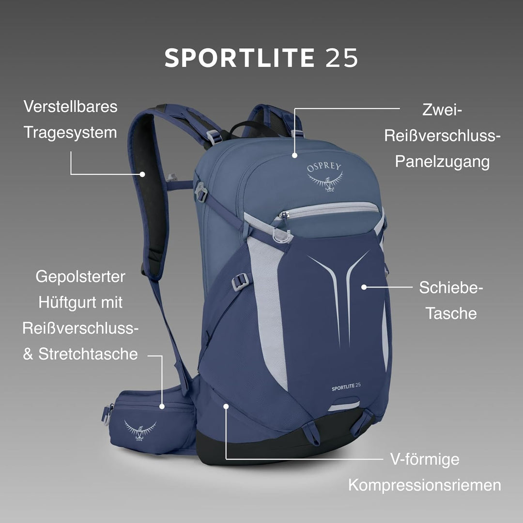 Osprey Sportlite 25 Torrent Blue OS Schwarz Casual, Schwarz Casual