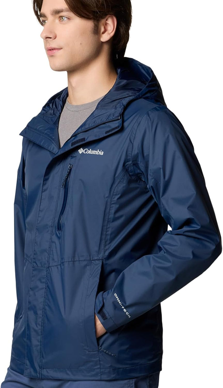 Columbia Pouring Adventure Jacket, Wasserdichte Regenjacke für Herren S Collegiate Navy, S Collegiat
