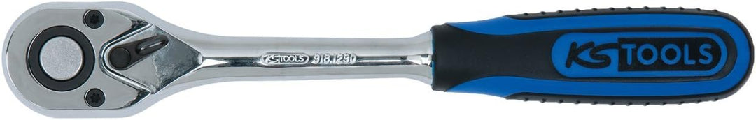 KS Tools 918.1290 1/2" CHROMEplus Umschaltknarre, 72 Zahn, Kunststoffgriff