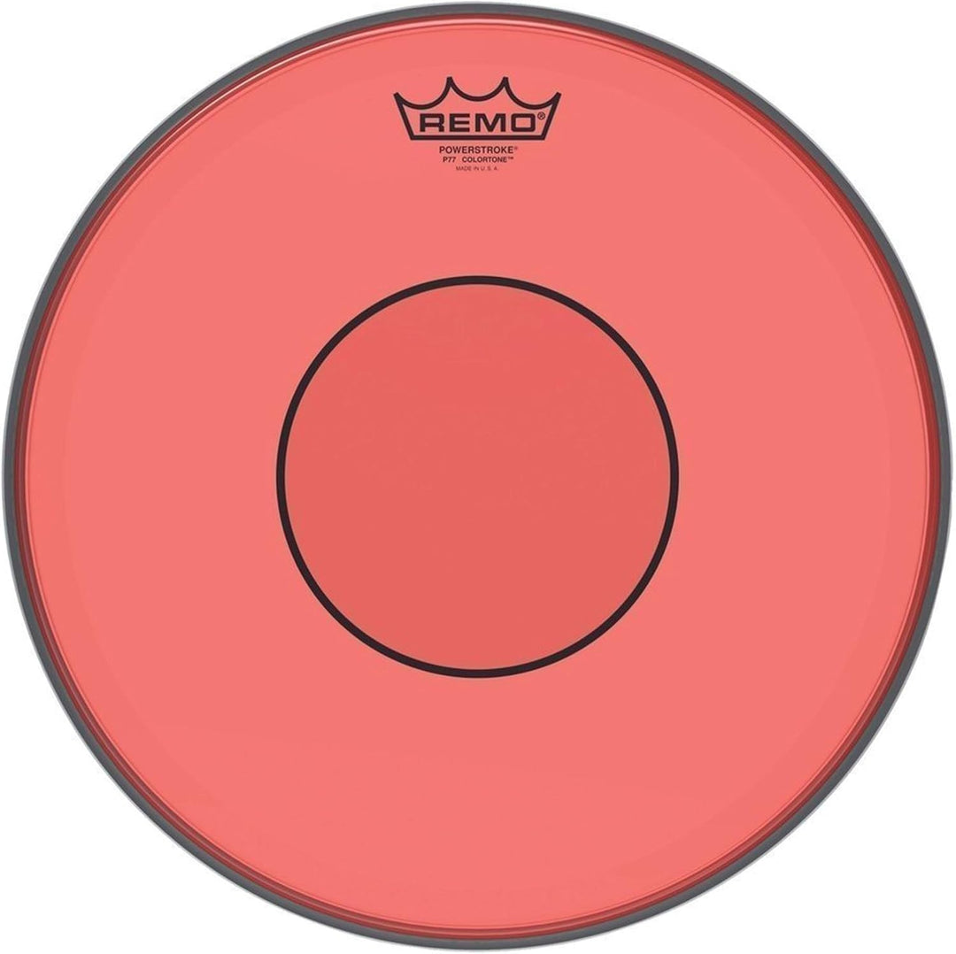 Remo Schlagzeugfell Powerstroke 77 Colortone Red Drum Head, 14" 14" rot, 14" rot
