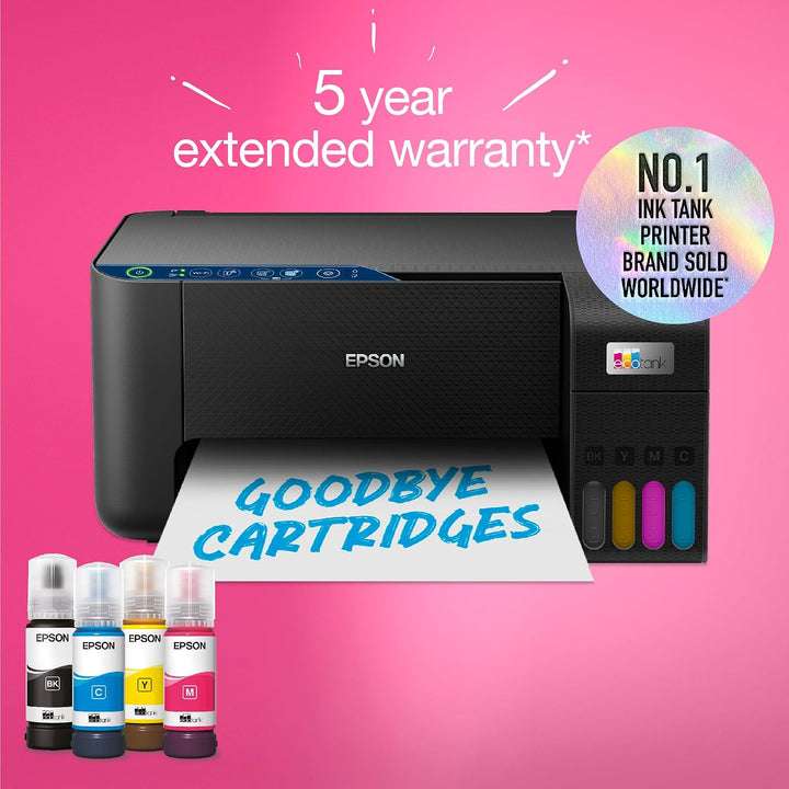 Epson EcoTank ET-2861 stampante multifunzione inkjet 3in1 A4, serbatoi ricaricabili alta capacit?, 4