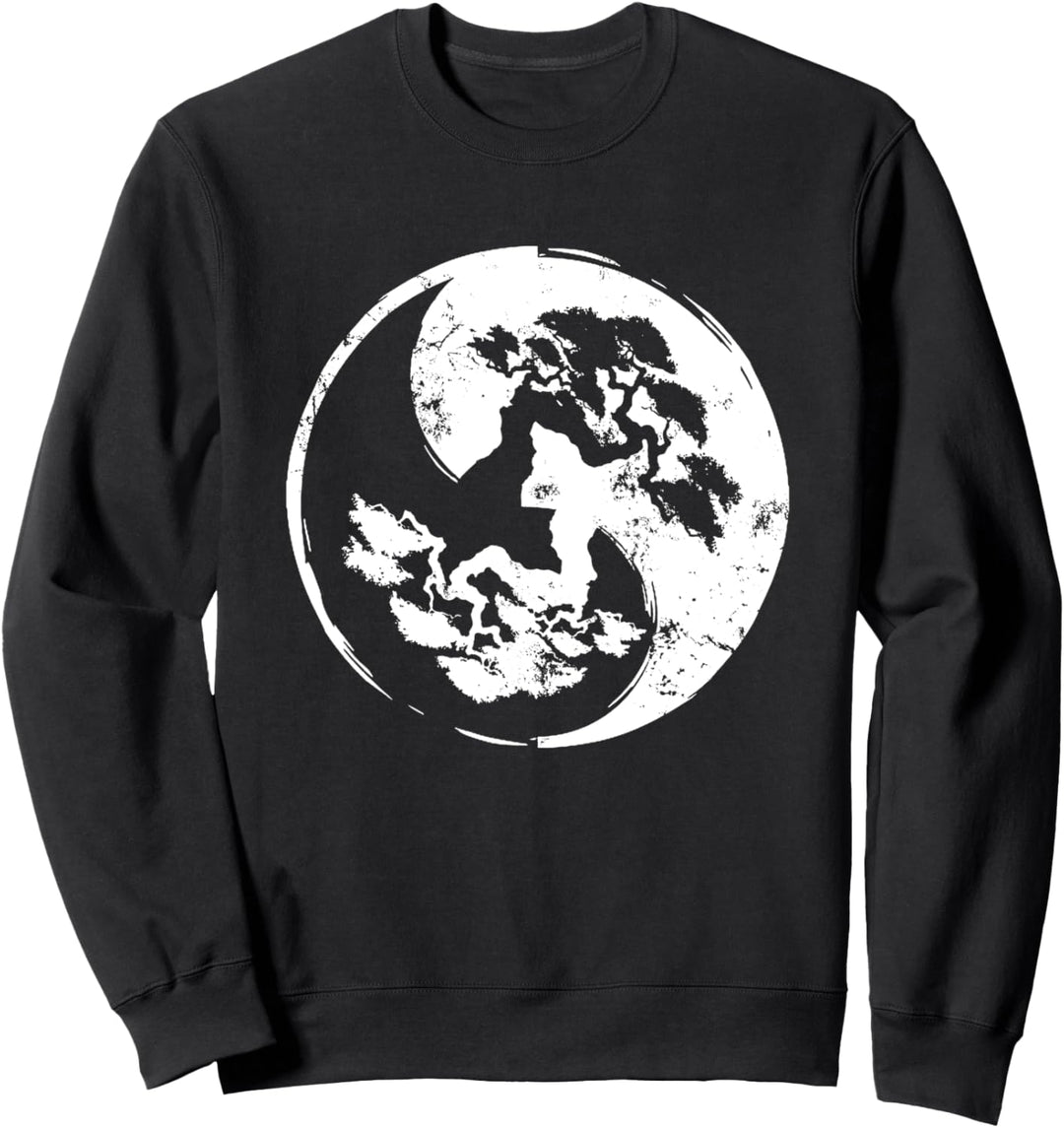 Bonsai Baum Ying Yang Zen Japanischer Garten Meditation Sweatshirt