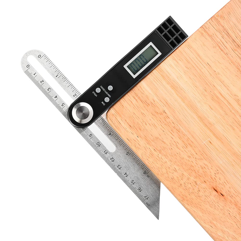 Digitaler T-Winkelmesser Universalwerkzeug T-Schräglehre Winkelmesser Digitaler Goniometer mit LCD-V