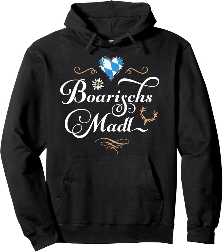 Boarischs Madl Bayern Frauen Bayrisches Spruch lustig Damen Pullover Hoodie