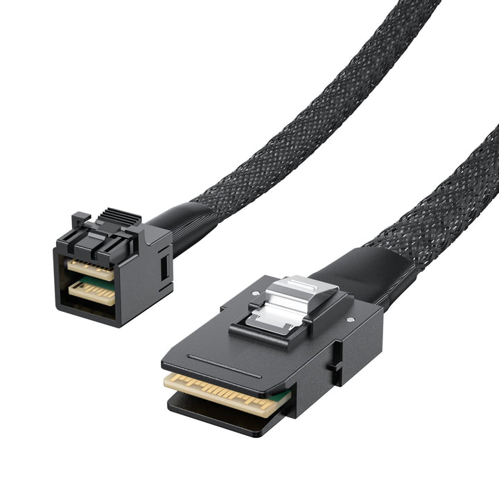 H!Fiber.com Mini SAS HD SFF-8643 zu Mini SAS SFF-8087 Kabel, 0.3-m(0.9ft) SFF-8643 to SFF-8087 0.3m
