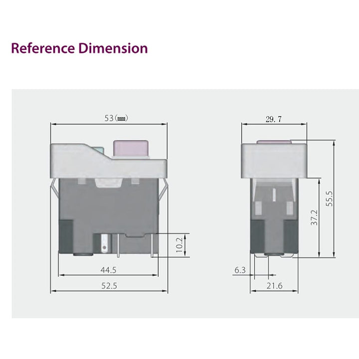 KEDU Wasserdichte elektromagnetische Drucktastenschalter für Industriewerkzeuge und Elektrowerkzeuge