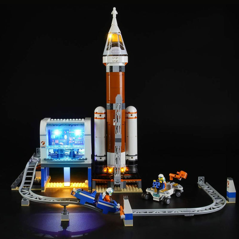 GEAMENT Licht-Set Kompatibel mit Lego Weltraumrakete mit Kontrollzentrum (Deep Space Rocket and Laun