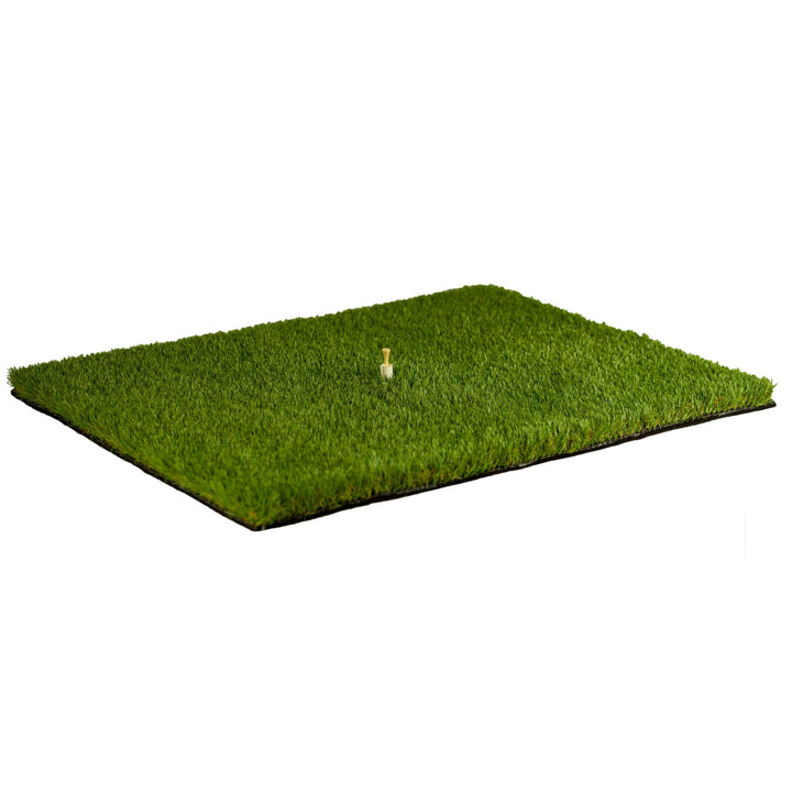 Golf Abschlagmatte 85 x 65 x 4cm, Indoor Outdoor, inkl. Tee + Teehalter verstellbar, tragbar, zusamm