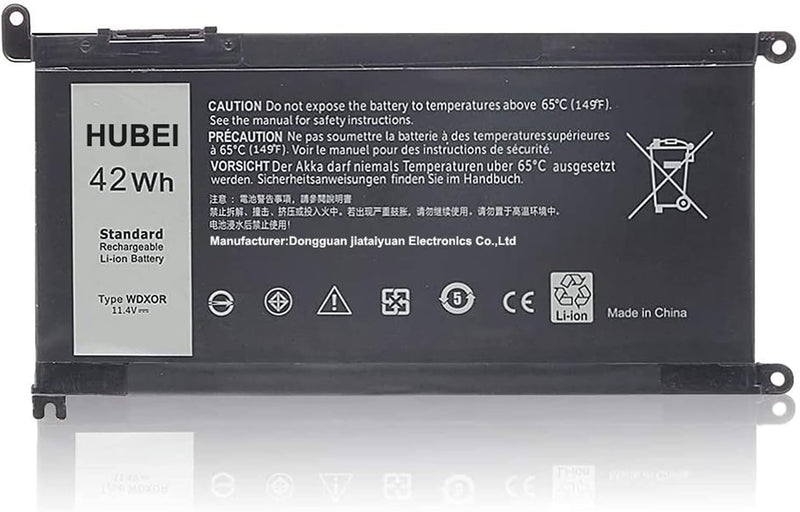 WDX0R WDXOR Laptop Batterie Ersatz für Dell Latitude 3480 3580 3189 3379 Inspiron 15 5565 5567 5568