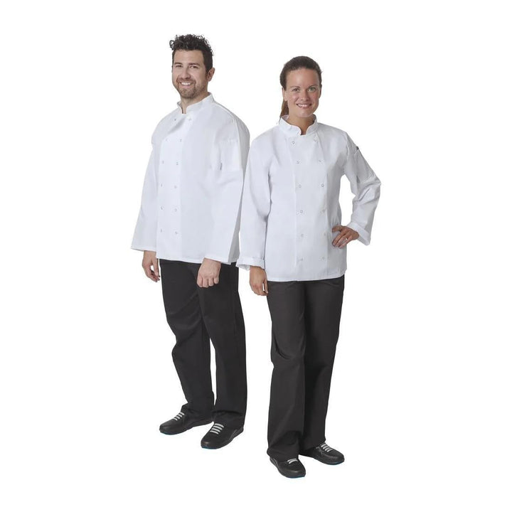 Whites Chefs Apparel Kochjacke Vegas A134-XS, langärmlig, Weiss, XS