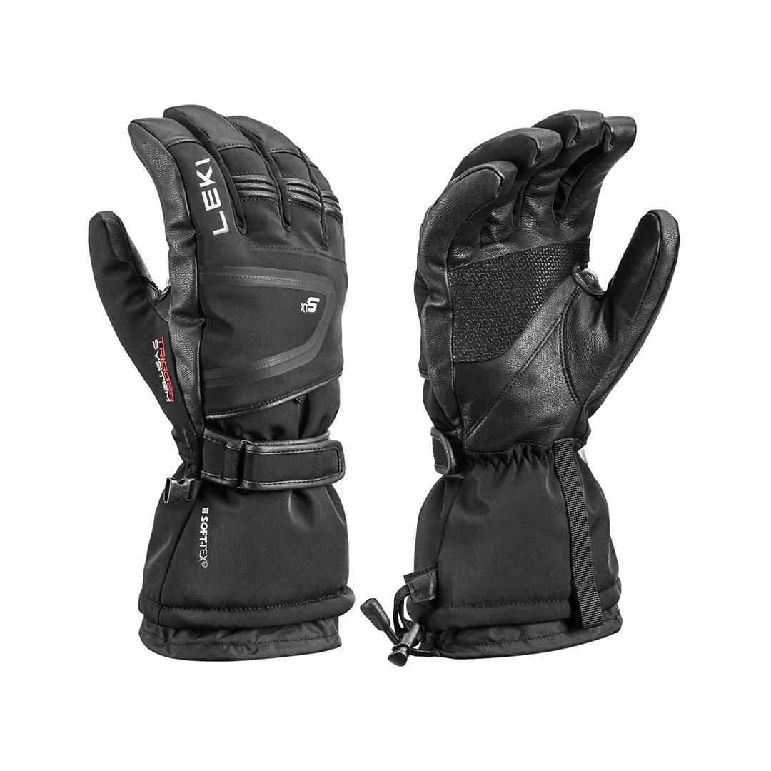 LEKI Detect XT 3D Handschuhe Skihandschuhe Fingerhandschuhe Schwarz EU 7, Schwarz EU 7