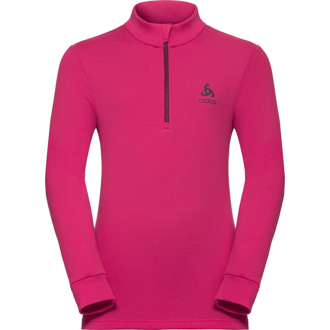 Odlo Unisex Kinder Midlayer 1/2 Zip Carve Kids Warm Pullover 140 Beetroot Purple, 140 Beetroot Purpl