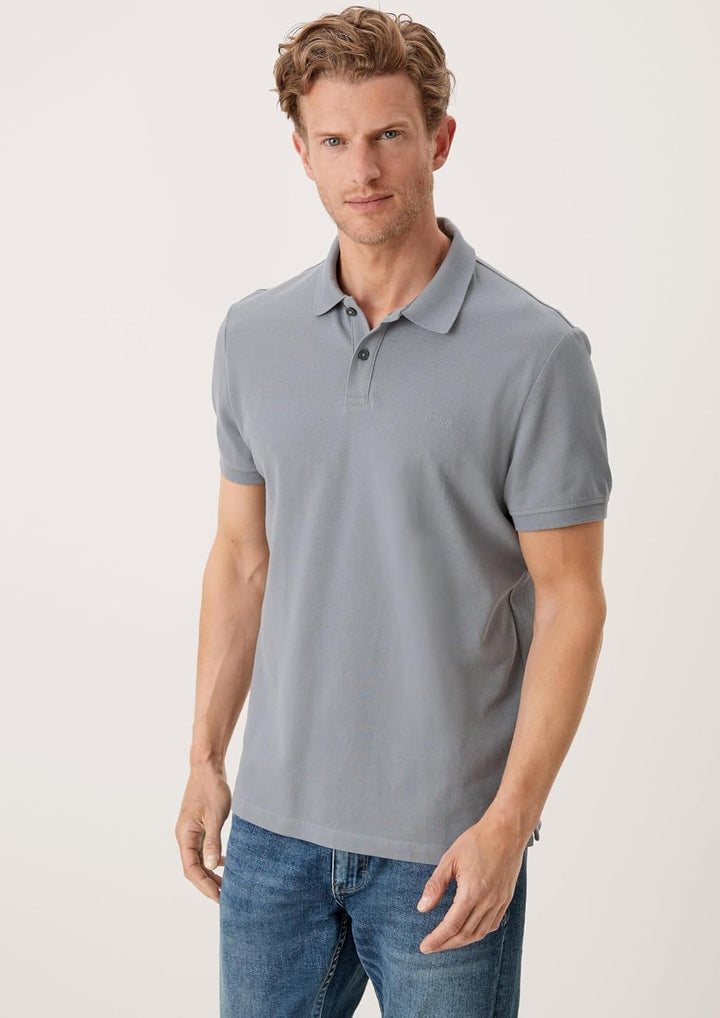 s.Oliver Herren Polohemd, Grau