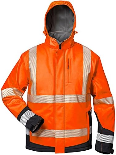 Elysee Warnschutz Winter-Softshelljacke "Lukas", 1 Stück, Grösse S, orange/schwarz, 23436-S