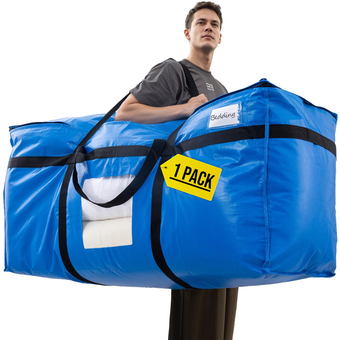 TAILI Extra grosse Umzugstasche für Umzug, Lagerung Bettwäsche Kleidung Decken Bettdecke Quilt Jumbo