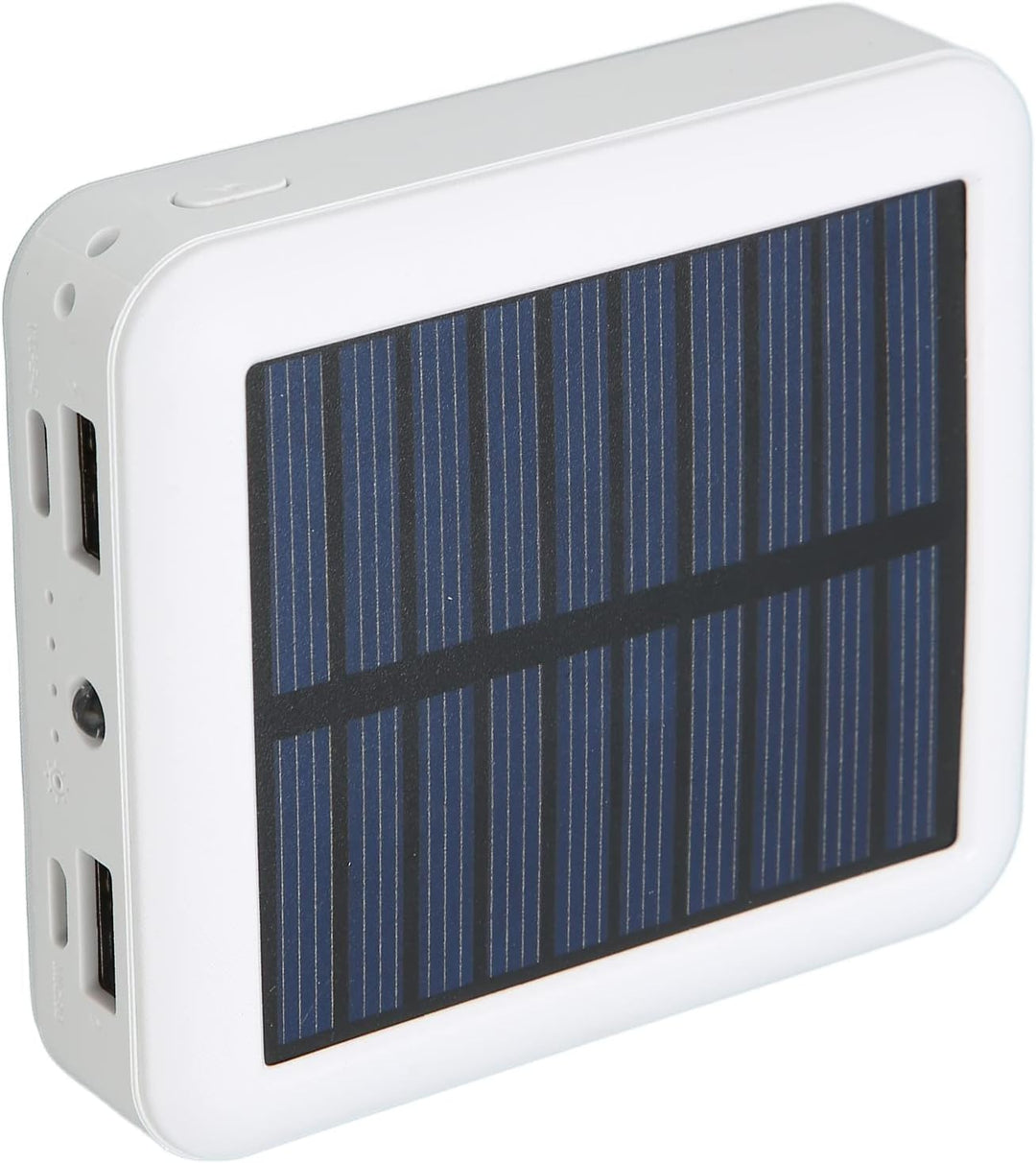 Solar Phone Power Bank, 20000 MAh Solar Power Bank mit 2 USB-Anschlüssen, USB-C-Anschlüssen, Micro-U