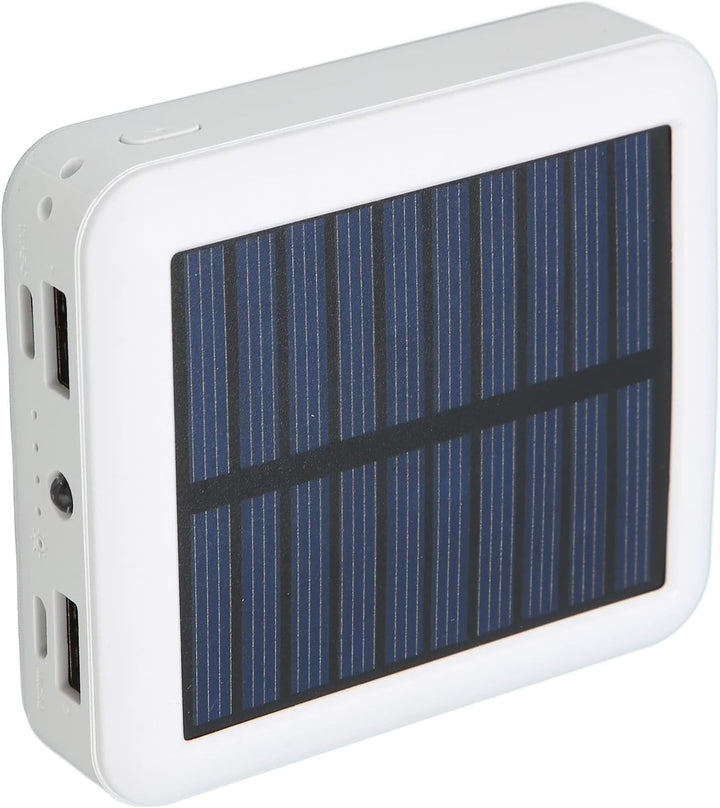 Solar Phone Power Bank, 20000 MAh Solar Power Bank mit 2 USB-Anschlüssen, USB-C-Anschlüssen, Micro-U