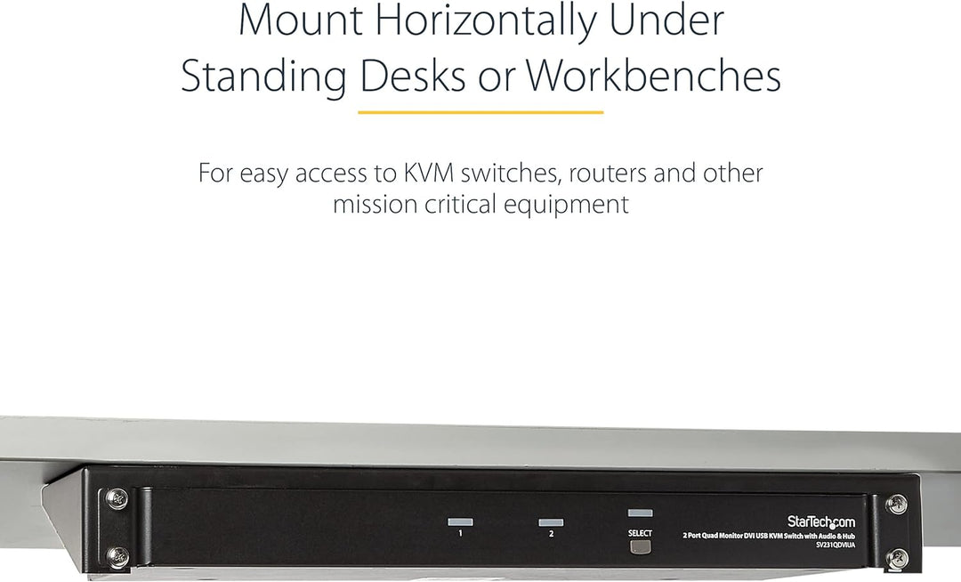 StarTech.com 1HE Wandmontage Halterung für Patch Panel - 19 Zoll - Stahl - Vertikale Montagehalterun