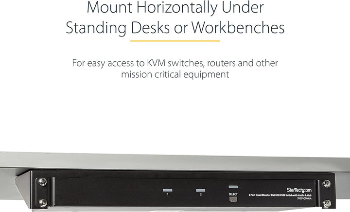 StarTech.com 1HE Wandmontage Halterung für Patch Panel - 19 Zoll - Stahl - Vertikale Montagehalterun