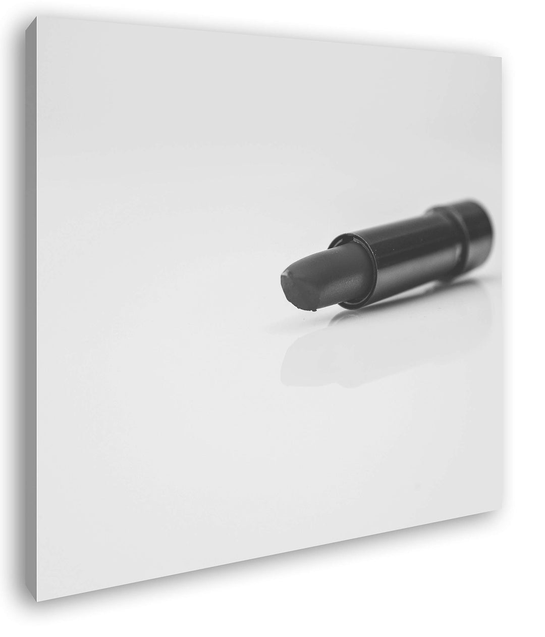 deyoli erotischer roter Lippenstift im Format: 70x70 Effekt: Schwarz&Weiss als Leinwandbild, Motiv a