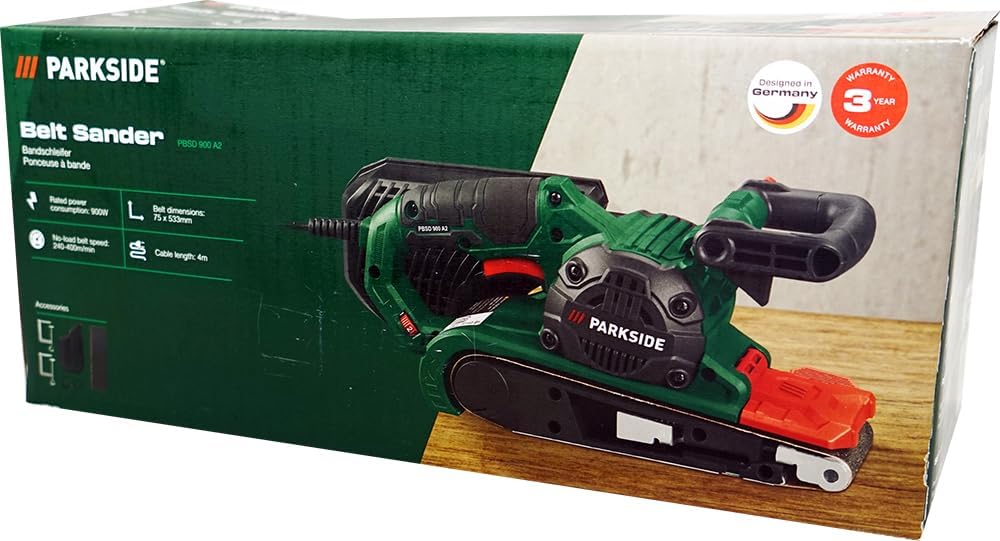 HEADNMORE® Bundle - PARKSIDE® Bandschleifer PBSD 900 + HEADNMORE® Schlüsselanhänger