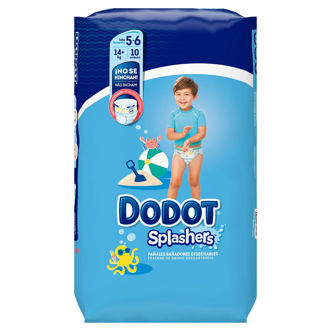 Dodot Splashers, Schwimmwindeln Talla 5 Grösse 5-6 (10 Stück), Größe 5-6 (10 Stück)