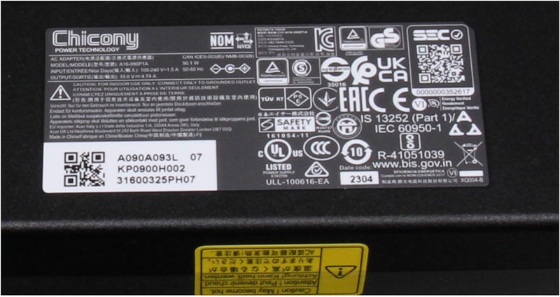Acer Aspire 4830TG Original Netzteil 90 Watt