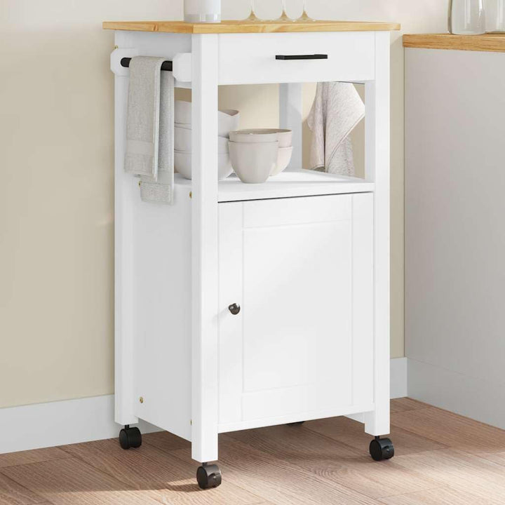 vidaXL Küchenwagen, Servierwagen mit viel Stauraum, Beistellwagen für Küche Wohnzimmer Badezimmer, T