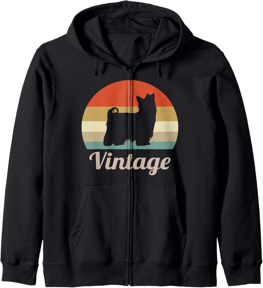 Yorkshire Terrier Vintage Retro Style Hunde Kapuzenjacke