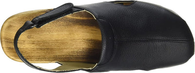 Woody Herren London Holzschuh 41 EU Schwarz, 41 EU Schwarz