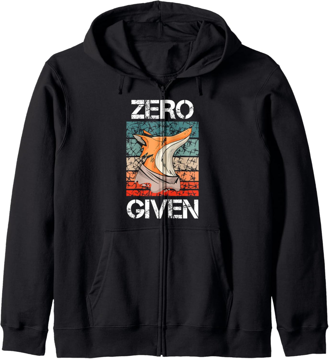 Zero Fox Given Fuchs Lustige Sprüche Geschenke Geschenkidee Kapuzenjacke