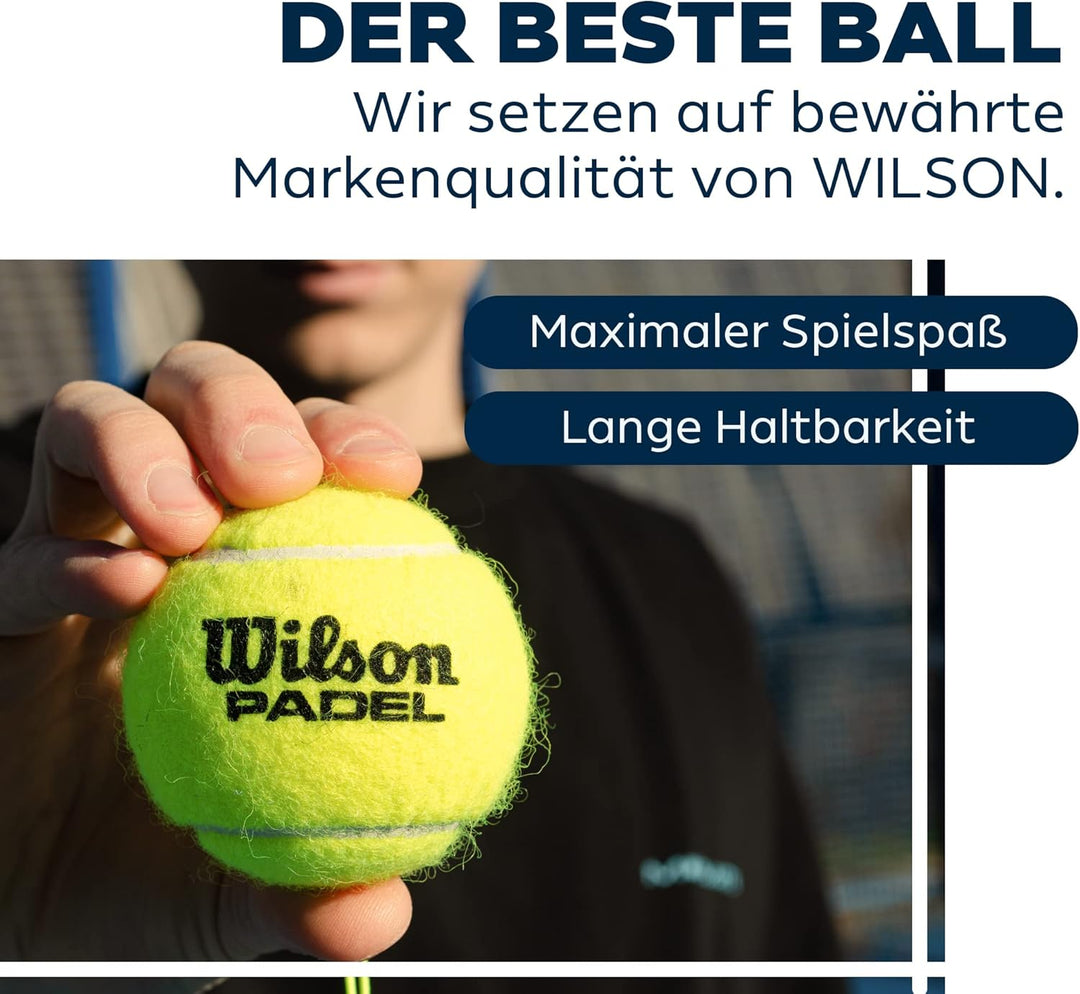 MOVEMATE Padel-Trainer Set mit Wilson® Padelball | innovatives Ballspiel für Draussen, im Garten, im