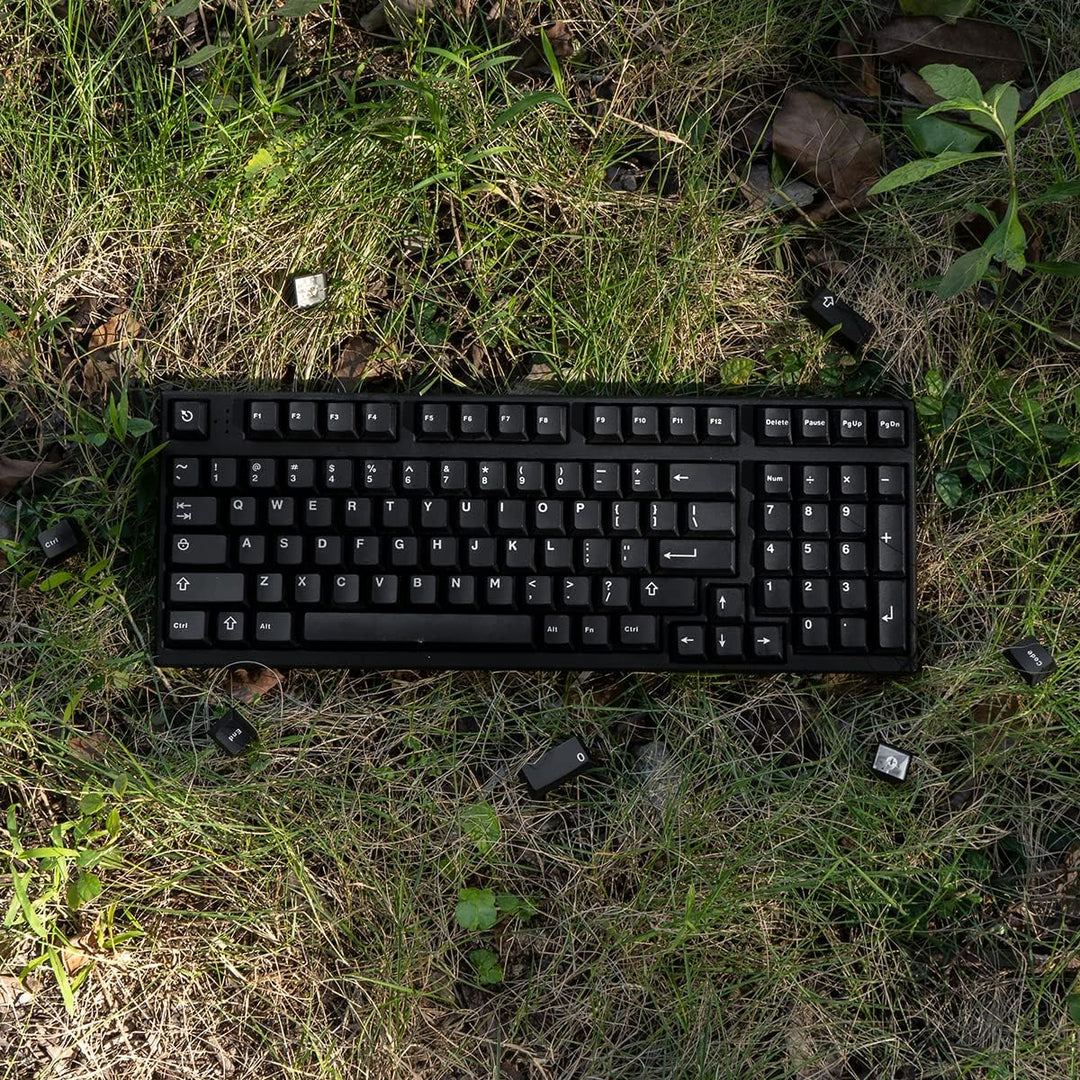 Schwarz WOB Keycaps Doubleshot Cherry Profil 121 Tasten Custom Minimalist Keycaps Set für Cherry MX