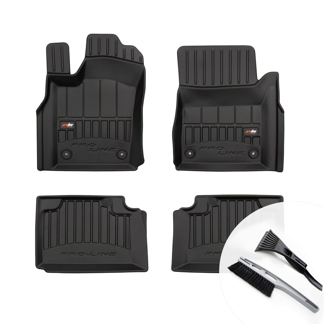 moto-MOLTICO 3D Gummimatten Auto Fussmatten Gummi Automatten 4-teilig Set - passend für Jeep Grand C