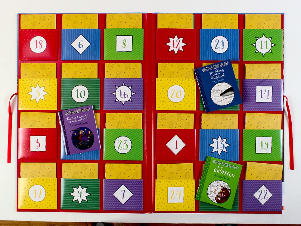 Der Grüffelo und seine Freunde. Adventskalender mit 24 Minibüchern, Gebundenes Buch
