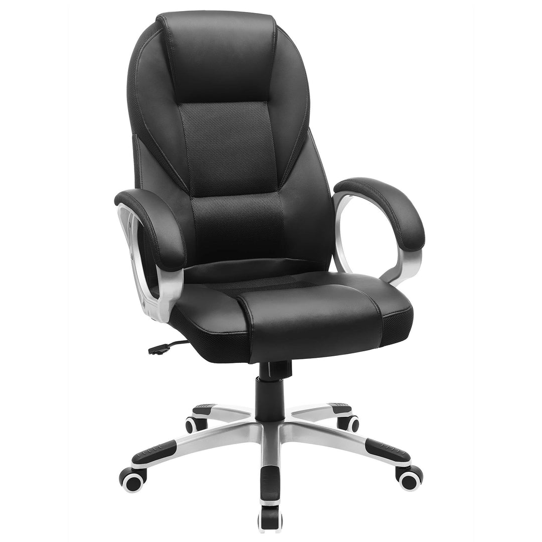 SONGMICS Bürostuhl Chefsessel Drehstuhl Computerstuhl Sitzhöhenverstellung office Stuhl Polsterung,