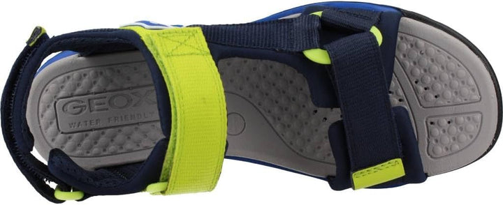 Geox Jungen J Borealis Boy Sandal 35 EU Navy Lime, 35 EU Navy Lime