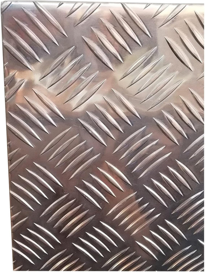 Aluminium Riffelblech QUINTETT 1000x1000mm 5/6,5mm stark grosse Auswahl Tränenblech Schachtabdeckung