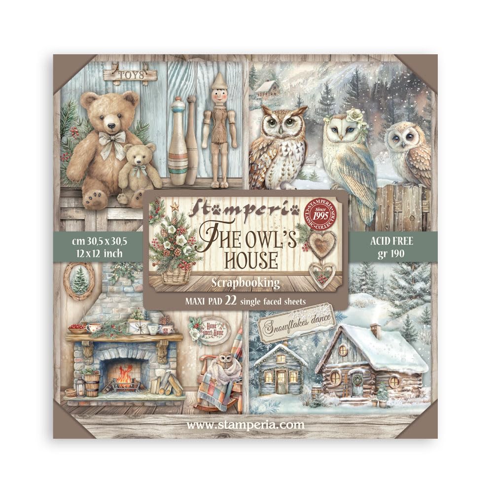 Stamperia - Scrapbook Paper Pad for Scrapbooking, Albums, Card Making, Bullet Journalling and More,