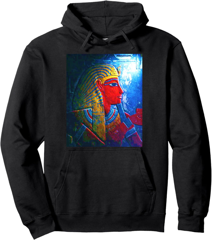 King Tut Egyptian Pharaoh Tutankhamen Ancient Egypt Kemet Pullover Hoodie