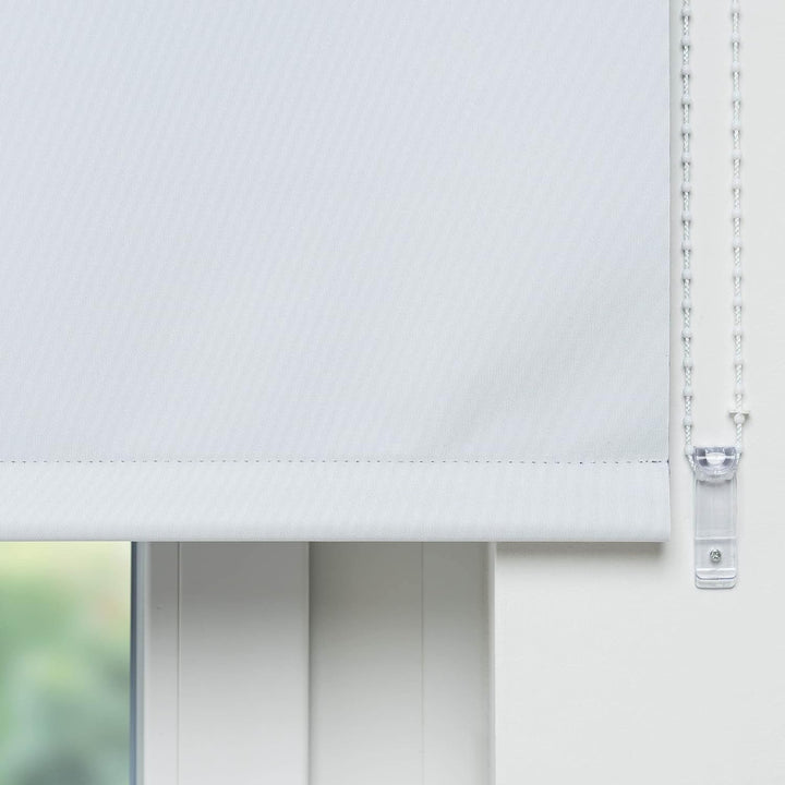 Liedeco® Rollo, Fenster Rollo, Kettenzug-Rollo / 162 x 180 cm (Breite x Höhe), weiss/Thermo-Beschich