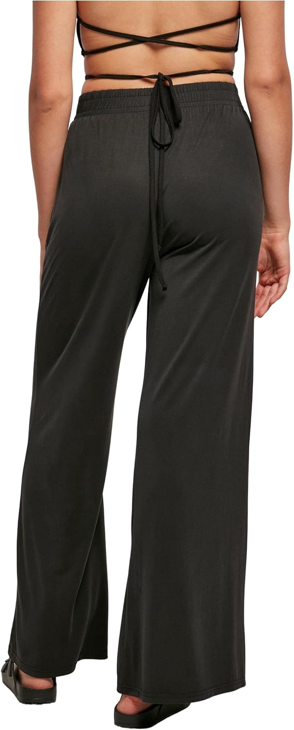 Urban Classics Damen Hose Ladies Modal Wide Leg Pants mit weitem Bein, Stoffhose für Frauen in 2 Far