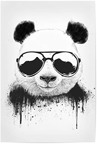 artboxONE Poster 120x80 cm Tiere Cool Panda hochwertiger Design Kunstdruck - Bild Panda Graffiti Pan